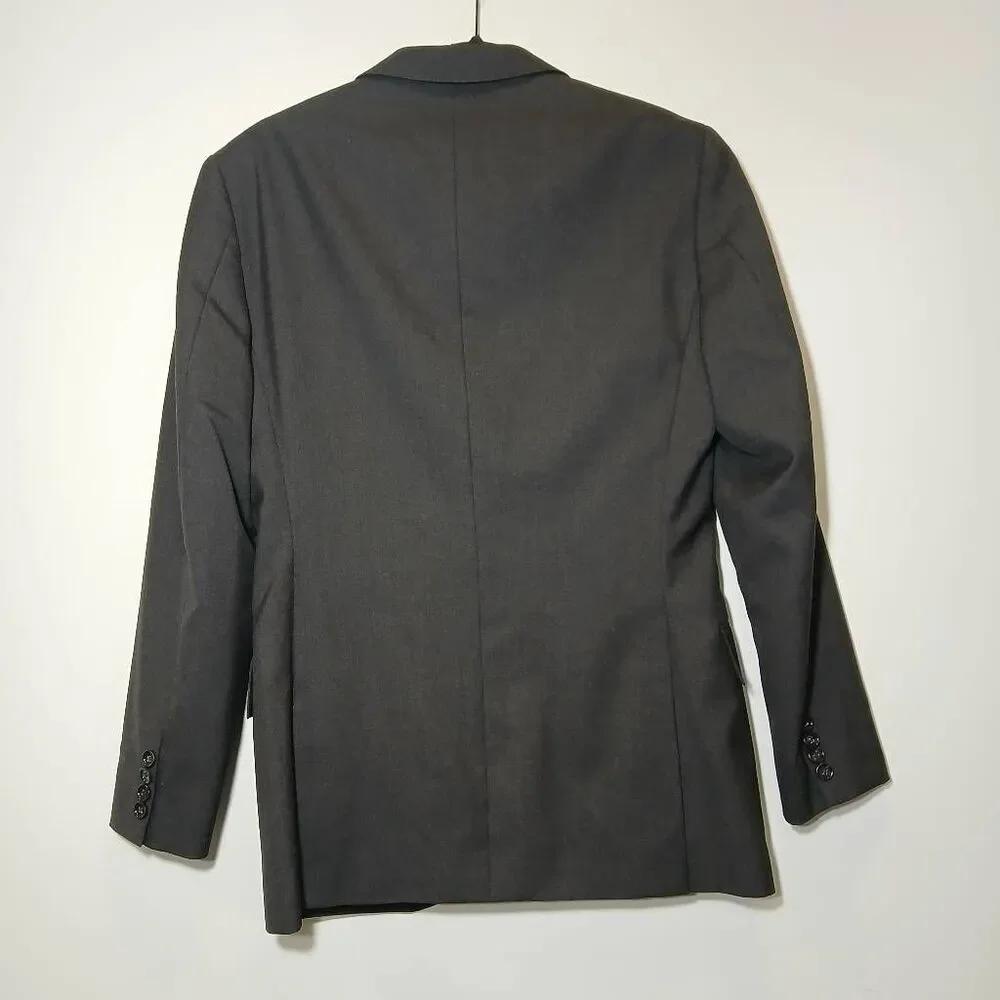 J.crew mens 36s ludlow loro piana fine wool blazer charcoal gray